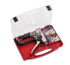 Parkside Staple Gun Set – Adjustable Impact, 1500 Staples & Storage Box - Latest 0.0060 per staple