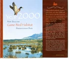 New Zealand 2000 Game Bird Habitat Presentation Pack, stamps, Mini-sheet & f.d.c