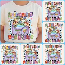 Back To School Shirt, Cartoon Toy Friends Gra...