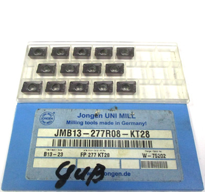14 JONGEN Wendeplatten zum Fräsen JMB13 -277R08-KT28 Neu H60845