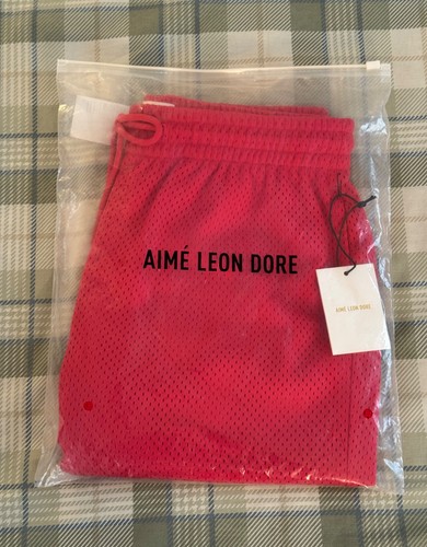 Aime Leon Dore ALD Red Mesh Gym Shorts Small SS22