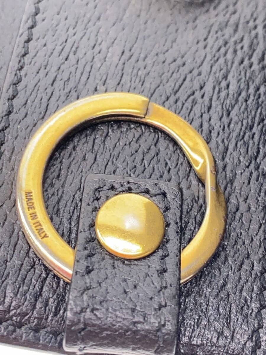 GUCCI Key Case Leather Black Men's 435305 0416, Scratches and