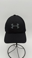 Under Armour UA Classic Fit Cap Hat Youth Black And Gray Small/Medium