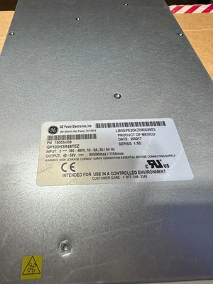 GE Global Rectifier 48V/100A PSU Power Supply Unit GP100H3R48TEZ, PN 150034309