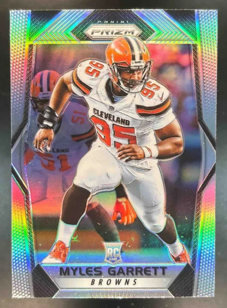 2017 Panini Prizm Myles Garrett Prizm (Silver, refractor) #242 RC Browns