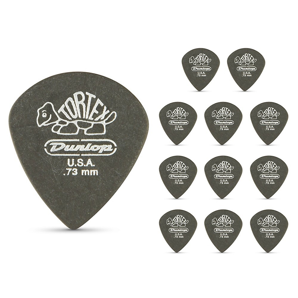 Медиаторы для джазовой гитары Dunlop Tortex Pitch Black 1 дюжина 73 мм 2490₽