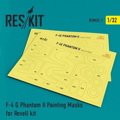 Reskit RSM32-0001 1/32 F-4 G Phantom II Painting Masks for Revell Kit