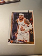 2025 Topps Miles McBride #17 New York Knicks NBA Basketball Flagship Base 