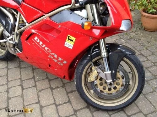 GUARDABARROS DELANTERO CARBONO DUCATI 750 800 900 1000 SS LISO BRILLO SUPERSPORT Foto 2 de 4