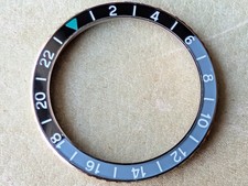 Vintage Zodiac Aerospace GMT '752-834' & '752-934' Black/Gray Insert-Bezel Combo