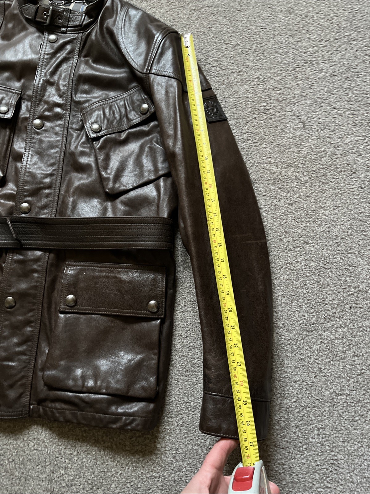 BELSTAFF PANTHER 1966 JACKET DARK BROWN LARGE UK40/IT50 TRIALMASTER  RRP£1345 image 10