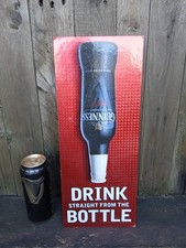 Guinness Brewery Advertising Showcard Cardboard Advertising Shelf Bottle