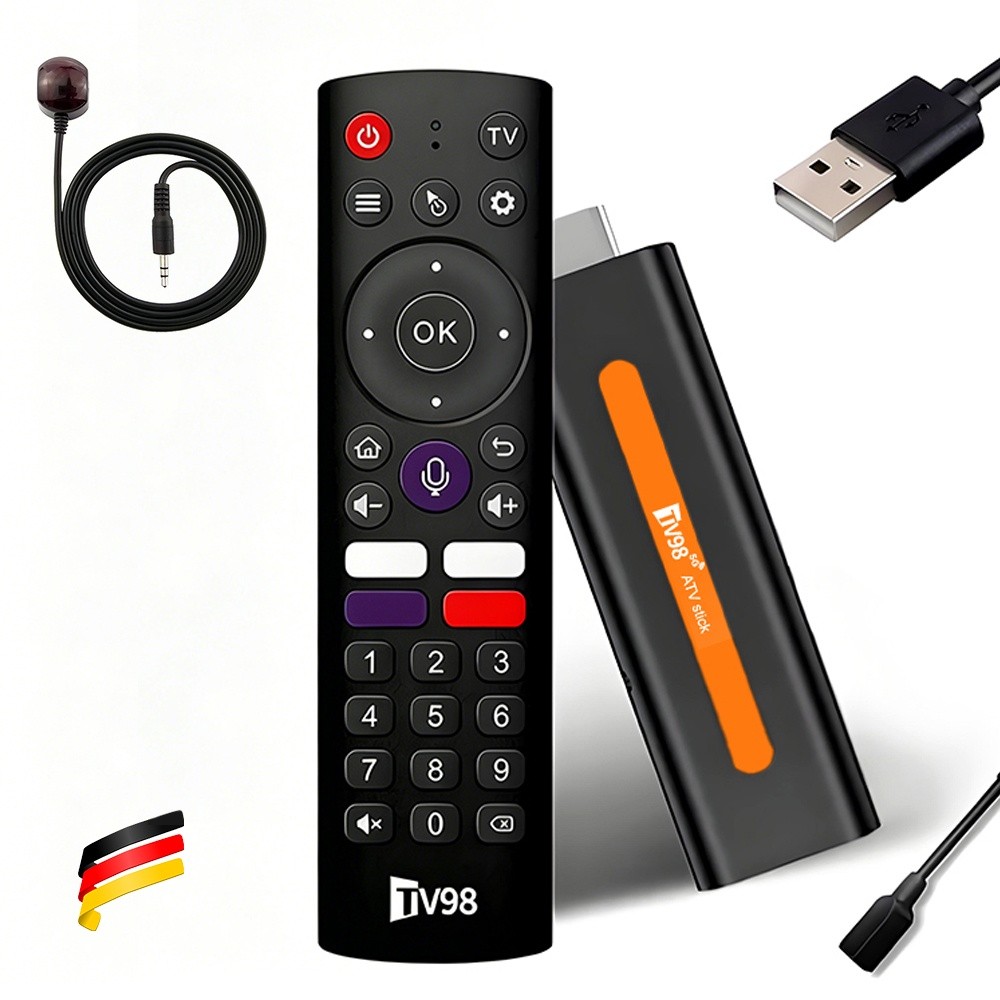 TV98 Android 14.0 TV Stick Bluetooth 8K Ultra HD