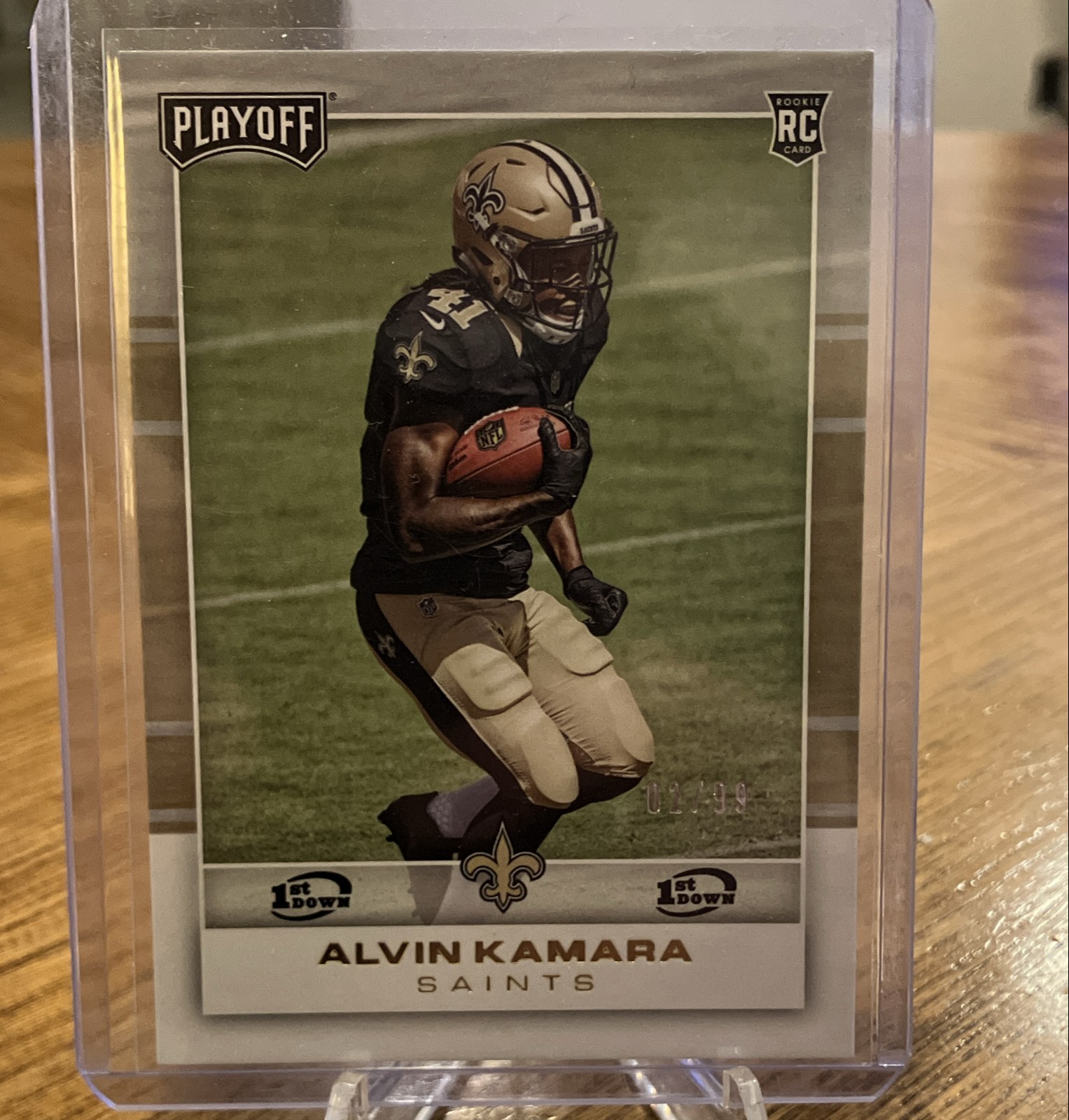 Alvin Kamara Panini Playoff #213 1st Down