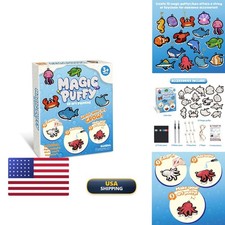 Linkmonde SB-AP-1 3D Art Craft Magic Puffs Paint Kit - Marine Animal