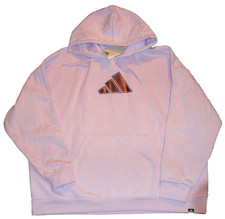 NWT Adidas Woman's Plus 2X Lavender fleece hoodie - Rhinestones around Logo