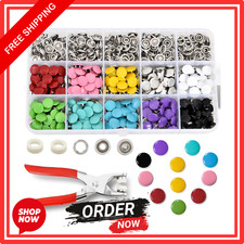 803pcs Snap Button Kit with Pliers Tool 9.5mm Metal Snaps for Fabric Sewing DIY