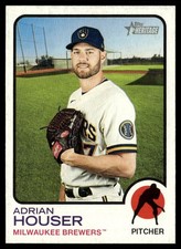 2022 Topps Heritage Adrian Houser Milwaukee Brewers #219