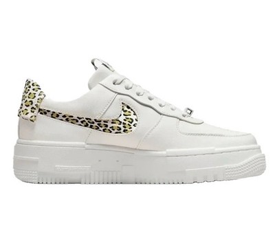 Air Force 1 Nike Low Pixel Sneakers Women s Sz 9.5 White Leopard Print New