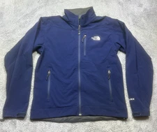 The North Face Jacket Mens M Blue Apex Bionic Soft Shell Full Zip Outdoor *SPOTS