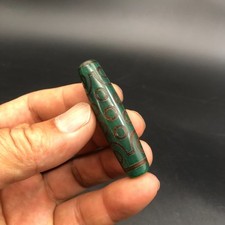 Energy Tibetan Ancient Agate Old Dzi Talisman 21 eye Bead Amulet Pendant,K192