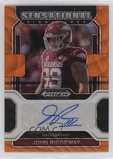 2023 Chronicles Draft Picks Orange Wave Prizm 54/75 John Ridgeway Auto go9