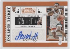 2019 Panini Contenders Draft Picks College Ticket Dewan Hernandez #136 Auto 0v9m