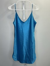 Vintage Blue Slip Dress   Honors Intimates, Size Medium. 1G