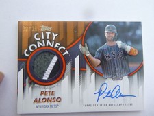 2026 Topps  Series 1 CCAR-PA City Connect Pete Alonso Auto Relic Tri color /25