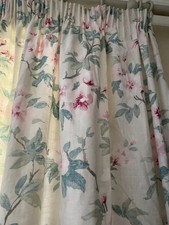 Laura Ashley Rosamund Curtains - Long & Wide -Duck egg Blue/Pink/Green/Floral