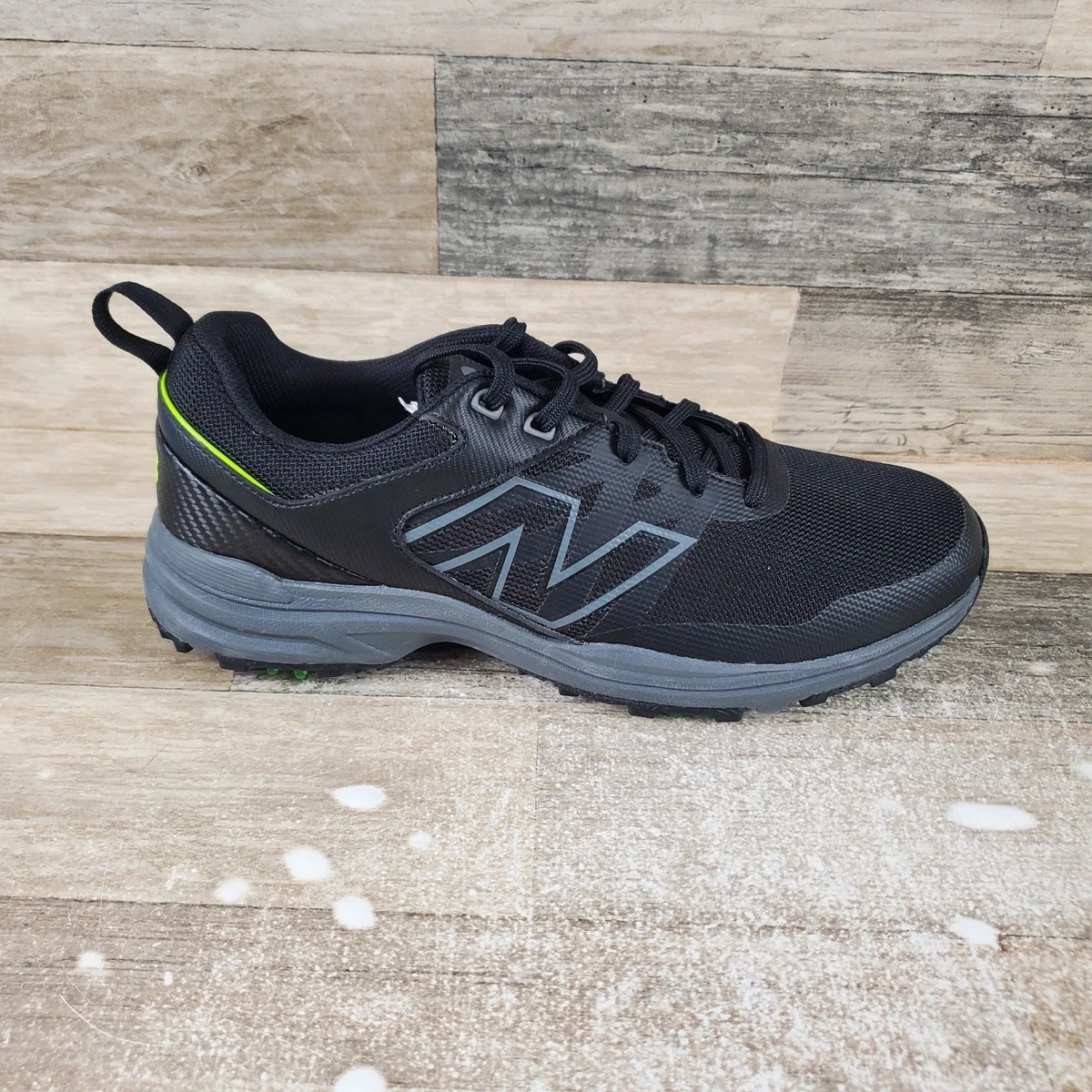 New Balance Brighton Mens Golf Shoes Sz 9 D Athletic Black Spike Lace Up Sneaker New Balance Men main image 3