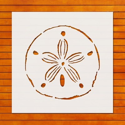 Reusable Sand Dollar Stencil Template for Wall Art & DIY Crafts - StencilAir