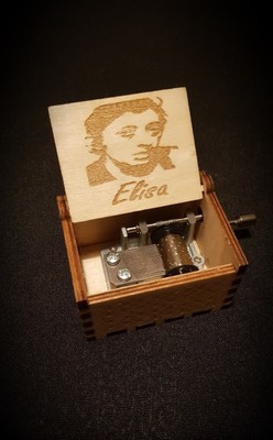 Serge Gainsbourg Elisa Holz Spieluhr   personalisierbar