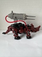 ZOIDS Dinosaur Robot Red Horn 2002 with Gun See Photos