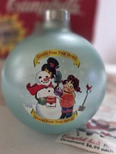Campbell's Soup Kids 1998 Glass Ball Christmas Ornament With Box