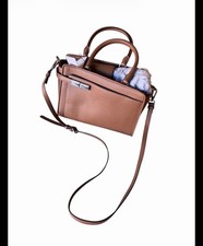 Calvin Klein Jade Tailored Satchel H2GDDNR3 Rosewood Brown Crossbody Bag NWTRare