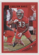 2018 Panini Donruss Rookie Press Proof Red Carlton Davis #377 b2v