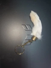 Genuine lucky rabbit's foot keychain (small)