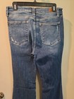 Womens Judy Blue Stretch Denim Jeans, Darkwash, Distressed, Wide Leg, Size 11/30 — photo 5