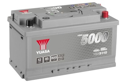 85Ah Starterbatterie Yuasa YBX5110 12V 800A Silver High Performance Autobatterie