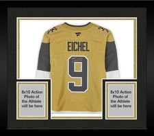Framed Jack Eichel Vegas Golden Knights Autographed Gold Fanatics Premium Jersey