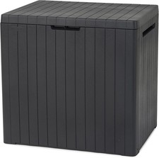 Keter City 113L Outdoor 96% recycled Small Balcony Garden Furniture Storage Box 