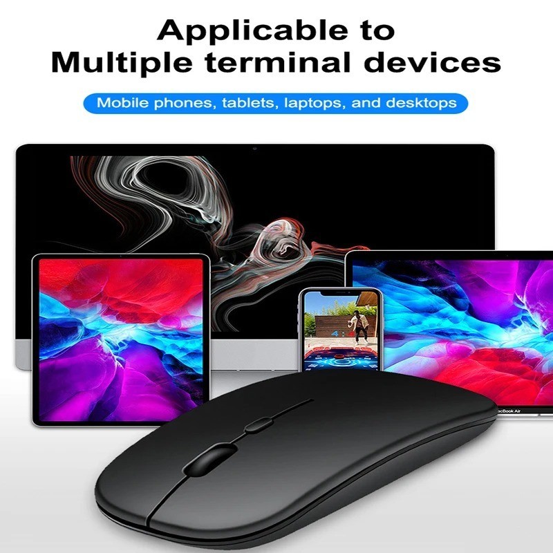 Mouse óptico inalámbrico USB portátil de 2.4GHz, varios colores, modos duales, USA, imagen 7