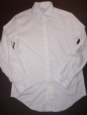 CALVIN KLEIN White Steel+ Stretch Slim Fit Dress Shirt NEW Medium 15 32/33