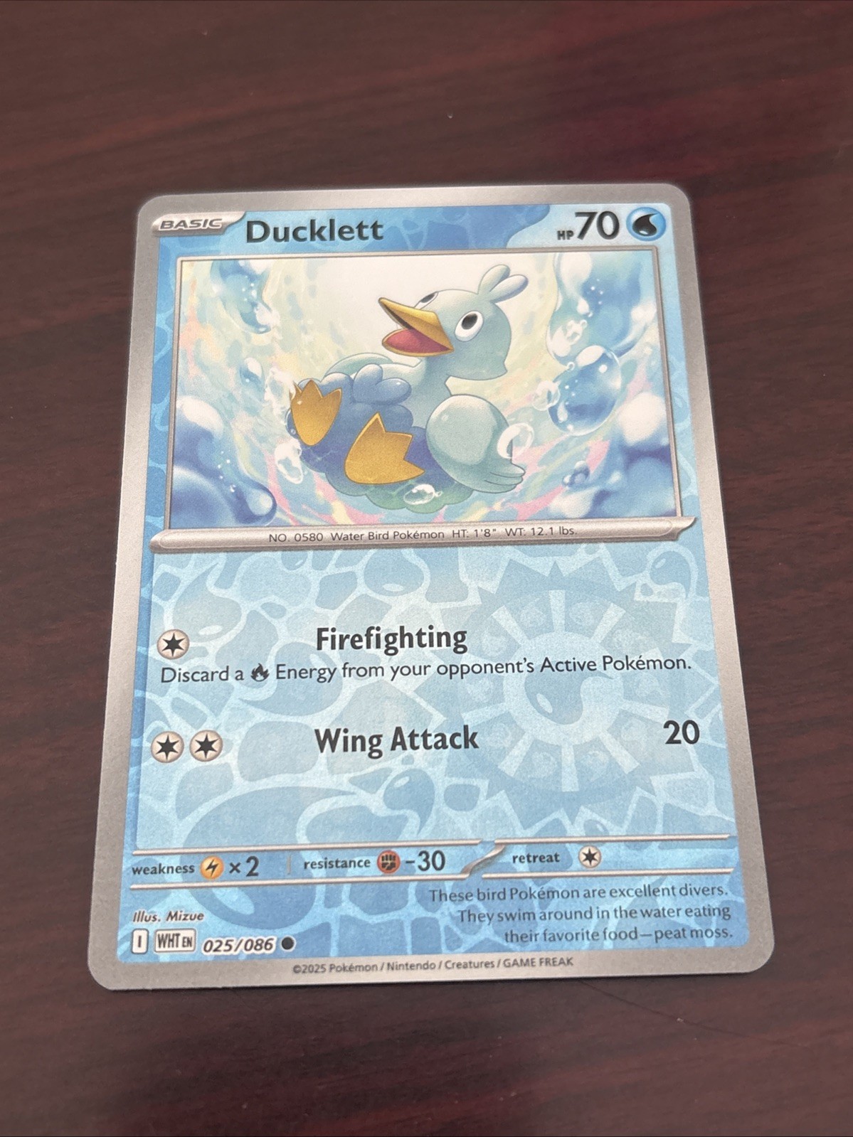 Pokémon Ducklett 025/086 Sv: White Flare Reverse Holo