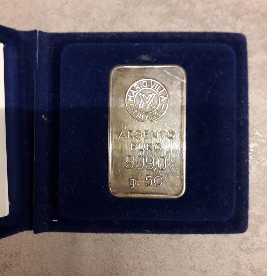Mario Villa Prezzo Lingotti Argento 999 Lingotto Argento 100