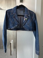 DKNY jeans crop jacket womens