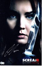 Liana Liberato signed 11x17 Poster Quinn Bailey Scream VI Beckett Authentication