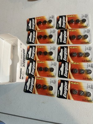 30 Energizer  357 Batteries, 1.5V Button Cell Battery EXPIRED 03/2022 10 3 Packs