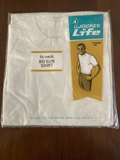 Vintage 1968 Jockey Life Hi Neck BoSun Shirt 38-40 M USA Sealed